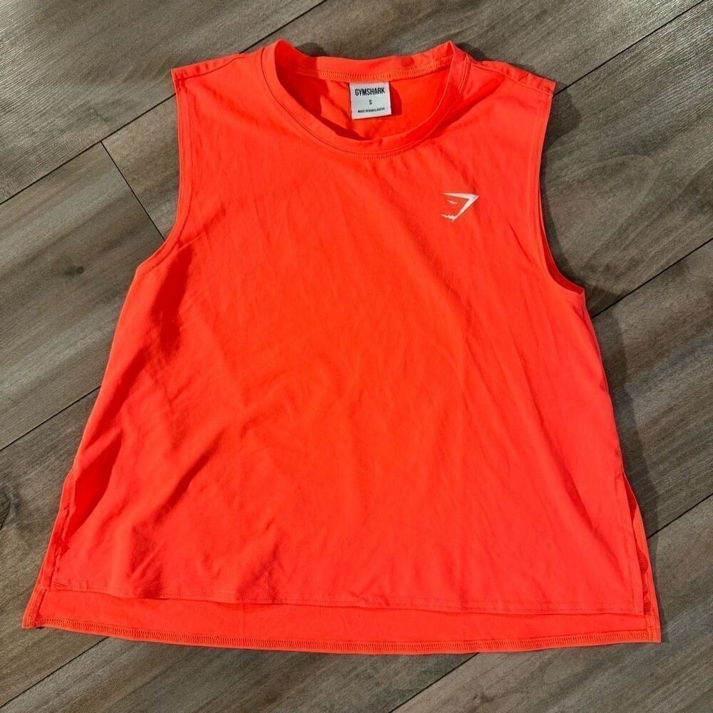 GymShark Pink/Coral Athletic Shirt Women Small Bin L-18